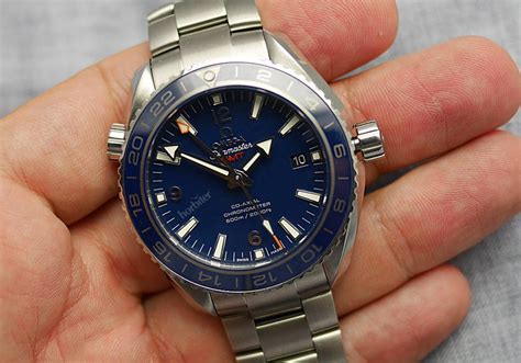 omega planet ocean titanium co-axial blue dial men& 39